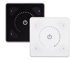 Illustris Panel front standard dimming Sort eller hvit