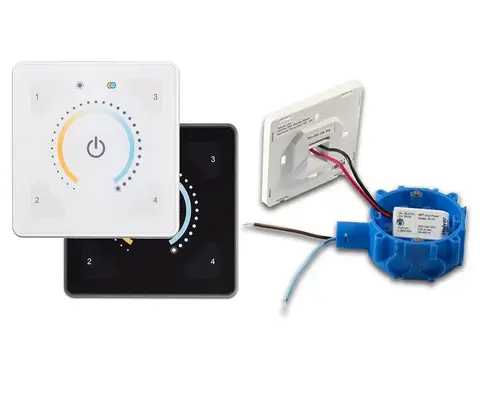 Illustris Power kit Dim-to-warm sort eller hvit plast