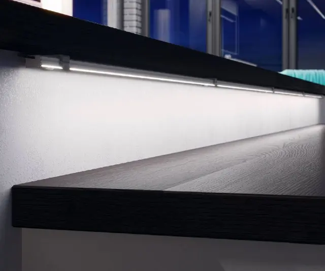 Aluminiumsprofil 2M Sort Opal 16x9,28mm Type A 