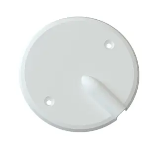 Lokk m/utsparing hvit M4 115x15