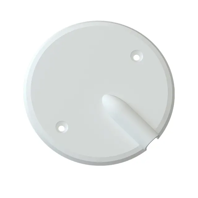 Lokk m/utsparing hvit M4 115x15 