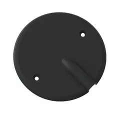 Lokk m/utsparing sort M4 115x15