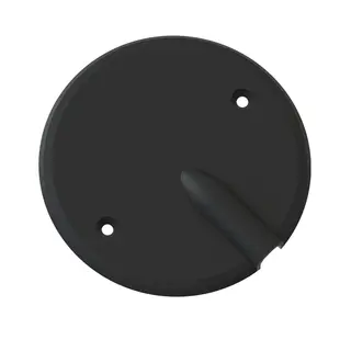 Lokk m/utsparing sort M4 115x15