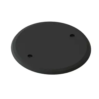 Vegglokk sort 71mm boks M3