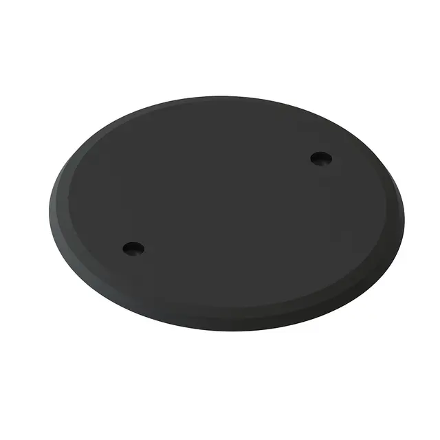 Vegglokk sort 71mm boks M3 