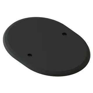 Vegglokk sort 1,5 boks M3