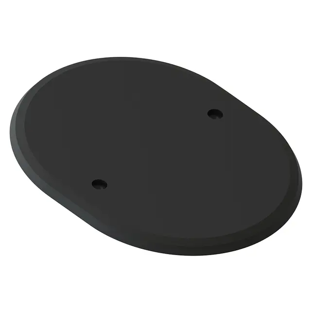 Vegglokk sort 1,5 boks M3 