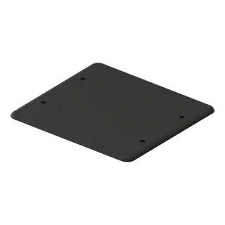 Vegglokk sort 2x2x71mm boks M3