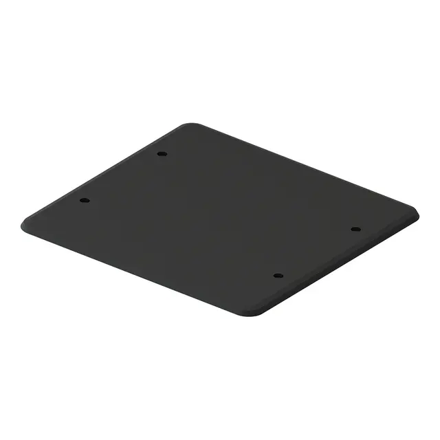 Vegglokk sort 2x2x71mm boks M3 