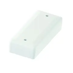 Koblingsboks IP44 hvit 180x75x40 m/2 koblingst., innerplate med strekkavl