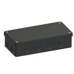 Koblingsboks IP65 sort 180x88x47