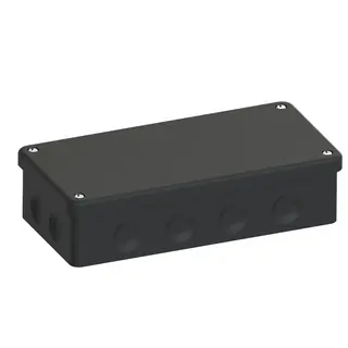 Koblingsboks IP65 sort 180x88x47