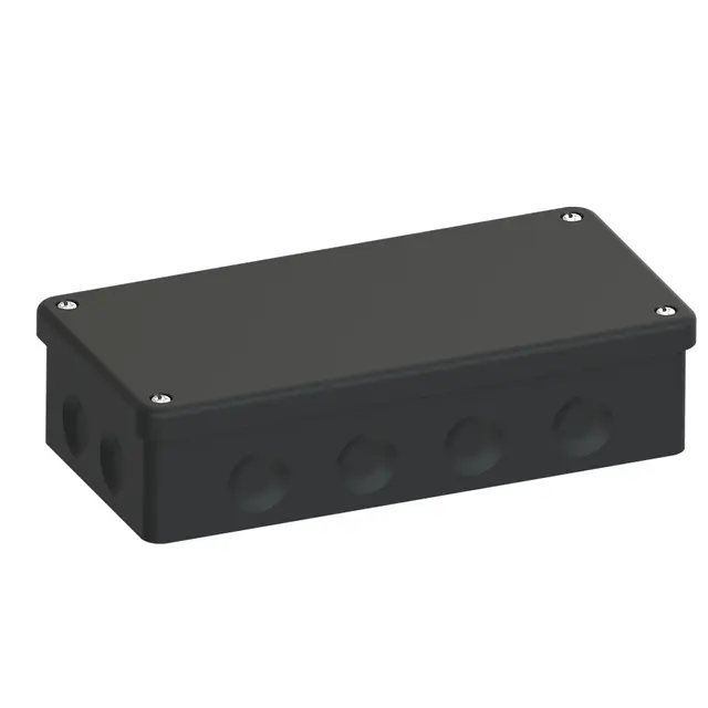 Koblingsboks IP65 sort 180x88x47 