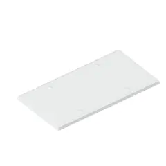 Vegglokk dobbel hvit 2x71mm for veggboks