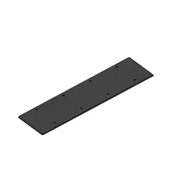 Vegglokk 4-veis sort 4x71mm firkantet