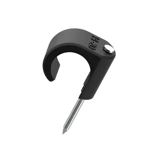 Klips 14-20 sort syrefast stift  50 stk