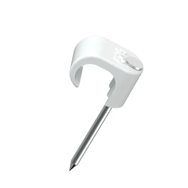 Klips 6x9 hvit syrefast stift  100 stk. 