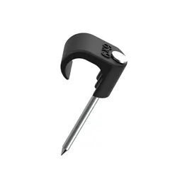 Klips 6x9 sort syrefast stift  100 stk.