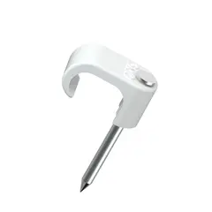 Klips 6x10 hvit syrefast stift  100 stk