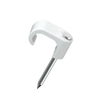 Klips 6x10 hvit syrefast stift  100 stk