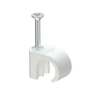 Skrueklips 14-20 Hvit 50 stk