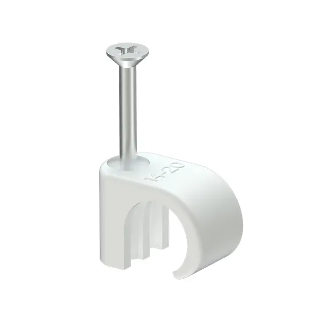 Skrueklips 14-20 Hvit 50 stk 