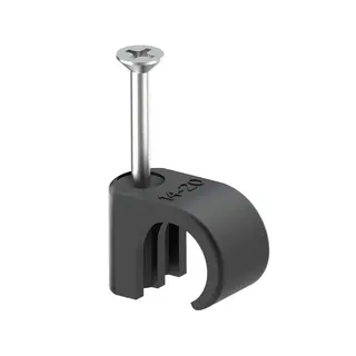 Skrueklips 14-20 Sort 50 stk