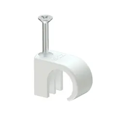 Skrueklips 18-22 Hvit 50 stk