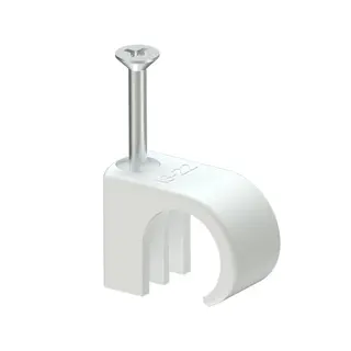 Skrueklips 18-22 Hvit 50 stk