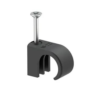 Skrueklips 18-22 Sort 50 stk