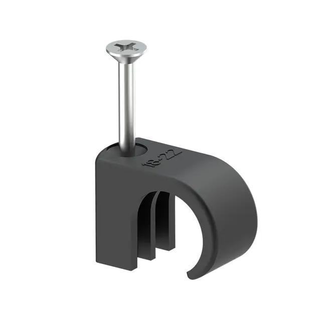 Skrueklips 18-22 Sort 50 stk 