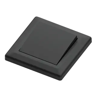 Bryter 16A/1 sort innfelt 1 pol