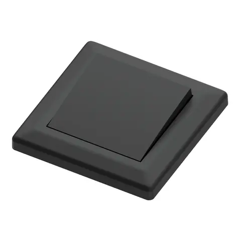 Bryter 16A/1 sort innfelt 1 pol