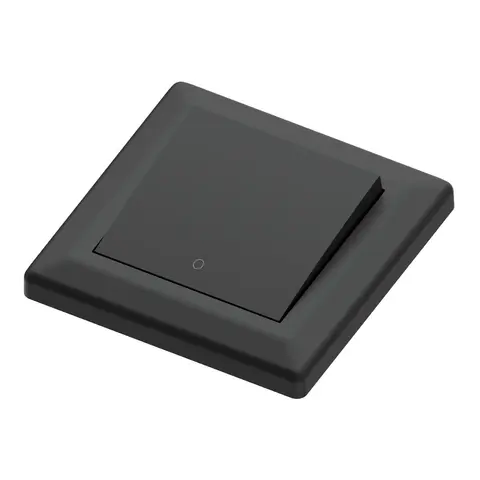 Bryter 16A/2 sort innfelt 2 pol