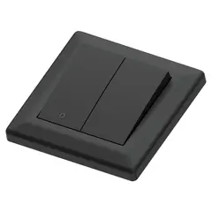 Bryter 16A/2+1 sort innfelt 2+1 pol