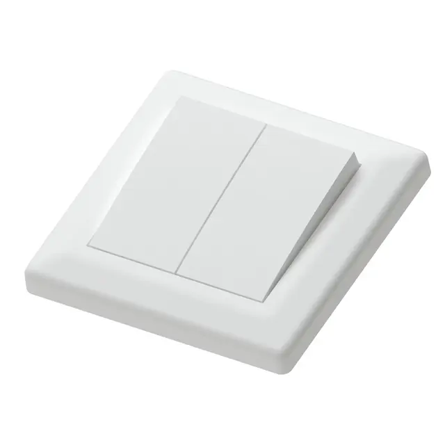 Bryter 16A/1+1 polarhvit innfelt 1+1 pol 