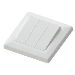 Bryter 16A/1+1+1 polarhvit innfelt 1+1+1 pol