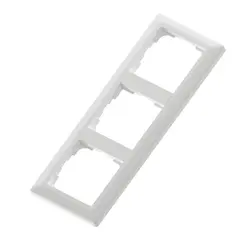 Bryter ramme trippel Euro hvit RS