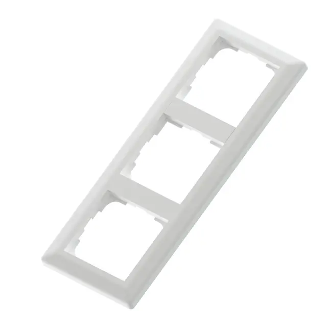 Bryter ramme trippel Euro hvit RS 