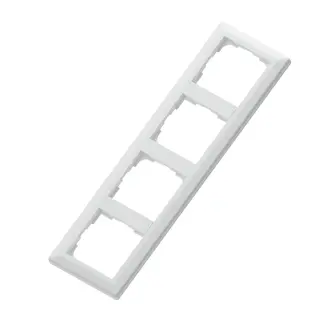 Bryter ramme 4-veis Euro polarhvit RS