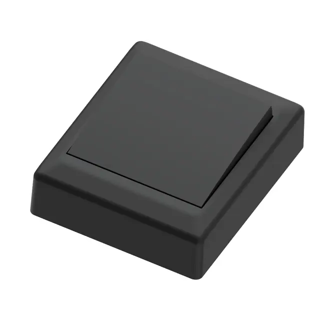 Bryter påvegg 16A/1 sort IP20 1 pol 