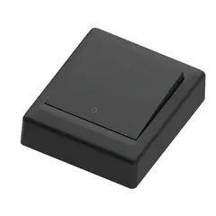 Bryter påvegg 16A/2 sort IP20 2 pol