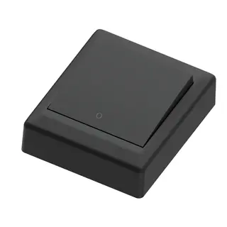 Bryter påvegg 16A/2 sort IP20 2 pol