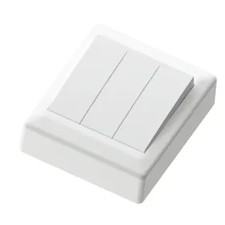 Bryter påvegg 16A/1+1+1 polarhvit IP20 1+1+1 pol