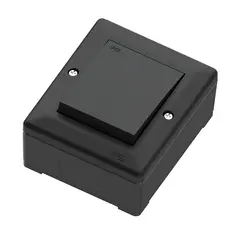 Bryter IP55 16A/1 sort 1 pol