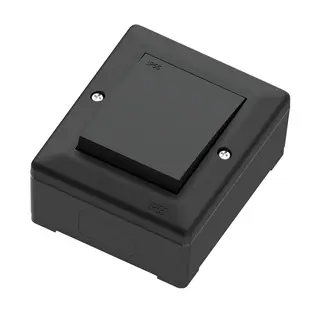 Bryter IP55 16A/1 sort 1 pol