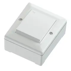 Bryter IP55 16A/6 polarhvit Vekselvender