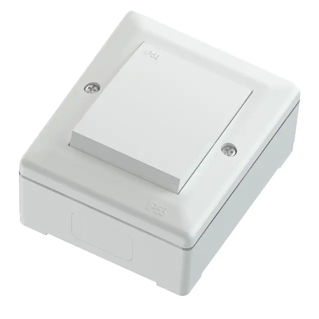 Bryter IP55 16A/6 polarhvit Vekselvender 