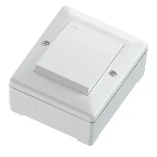 Bryter IP55 16A/7 polarhvit Kryssvender