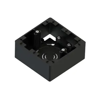 Kappe enkel sort m/strekk M3 84x84x35 R3